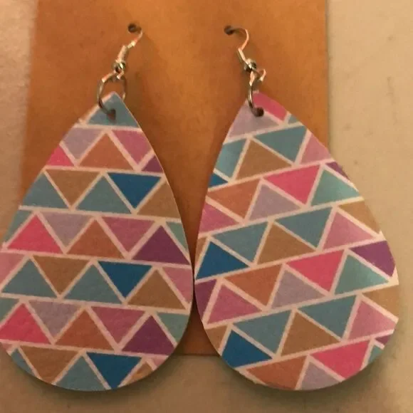 🎈3/$15🎈NEW faux leather earrings - Picture 2 of 2